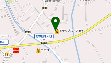ドラッグストア セキ 北本本町店の地図画像