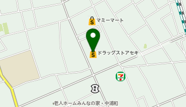 ドラッグストア セキ 中浦和店の地図画像