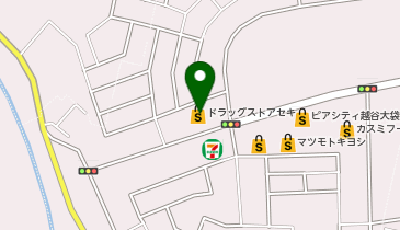 ドラッグストア セキ 大袋店の地図画像