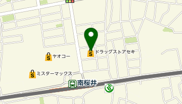 ドラッグストア セキ 春日部米島店の地図画像