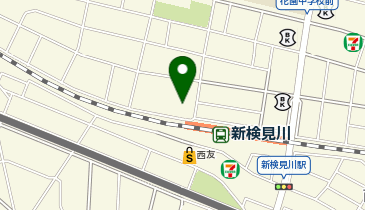 ヤックスドラッグ 新検見川店の地図画像