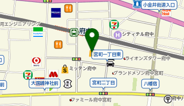 信州そば処 そじ坊 府中南口くるる店の地図画像