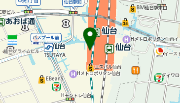 SOBA DINING 結月庵 仙台駅エスパル店の地図画像