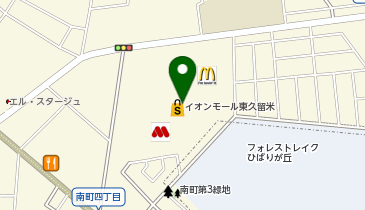 信州そば処 そじ坊 東久留米イオンモール店の地図画像