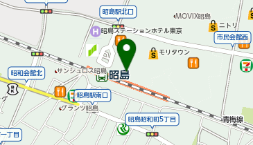 信州そば処 そじ坊 昭島モリタウン店の地図画像