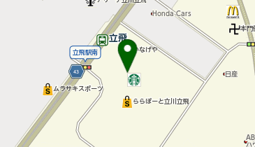 越後 叶家 ららぽーと立川立飛店の地図画像