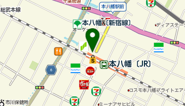 おらが蕎麦 シャポー本八幡店の地図画像