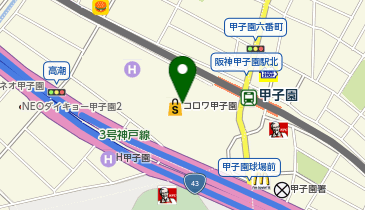 自家製麺杵屋麦丸 甲子園コロワ店の地図画像