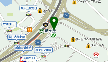 自家製麺 杵屋麦丸 泉ケ丘ひろば専門店街店の地図画像
