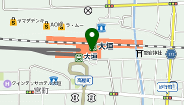 おらが蕎麦 大垣アスティ店の地図画像