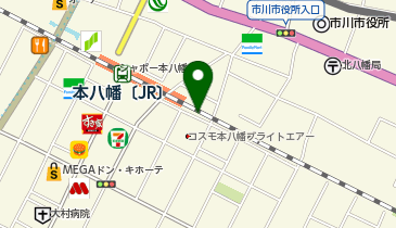 信州そば処 そじ坊 シャポー本八幡店の地図画像