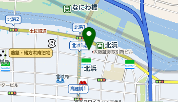 焼鳥 蕎麦 二尺五寸 大阪証券取引所ビル店の地図画像