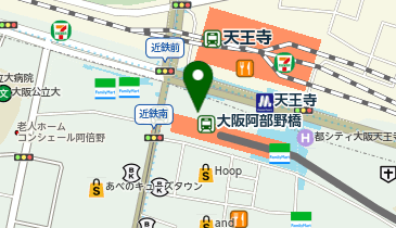 自家製麺 杵屋 あべのハルカスダイニング店の地図画像