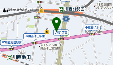 自家製麺 杵屋 川西アステ店の地図画像