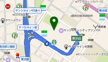 自家製麺 杵屋 池袋サンシャインアルパ店の地図画像