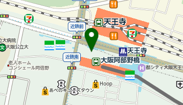 どんぶり専門店 丼丼亭 あべのハルカス近鉄百貨店の地図画像
