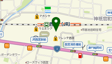 自家製麺 杵屋 西宮フレンテ店の地図画像