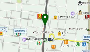 自家製麺穂の香 草加ヴァリエ店の地図画像