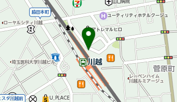 自家製麺 杵屋 川越エキア店の地図画像