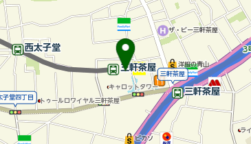信州そば処 そじ坊 三軒茶屋キャロットタワー店の地図画像