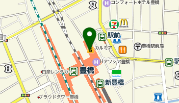 信州そば処 そじ坊 豊橋駅カルミア店の地図画像