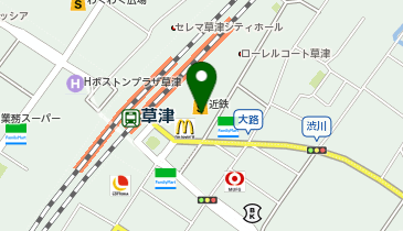 自家製麺 杵屋 草津近鉄百貨店の地図画像
