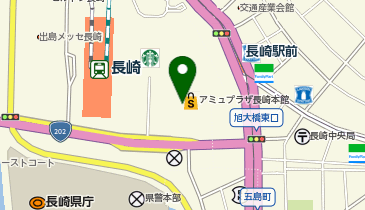 自家製麺 杵屋 長崎駅アミュプラザ店の地図画像