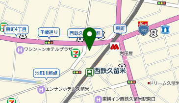 VIE DE FRANCE 西鉄久留米店の地図画像