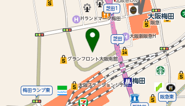 メガネの愛眼 LINKS UMEDA店(2025年8月17日閉店いたしました。※全国の愛眼で引継ぎをさせていただきます)の地図画像