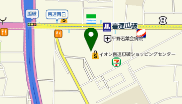 メガネの愛眼 イオン喜連瓜破店の地図画像