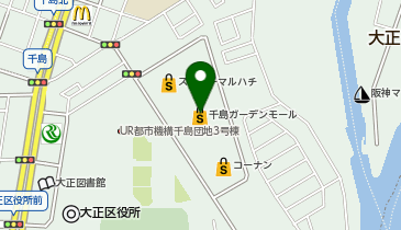 メガネの愛眼 大正千島店の地図画像