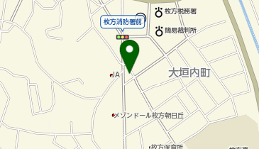 メガネの愛眼 枚方店の地図画像