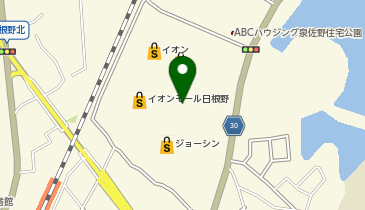 メガネの愛眼 イオンモール日根野店の地図画像