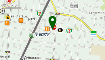 メガネの愛眼 学芸大学店の地図画像