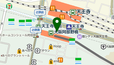 メガネの愛眼 アイフィーあいがん近鉄あべのハルカス店(子どもメガネ専門店)の地図画像