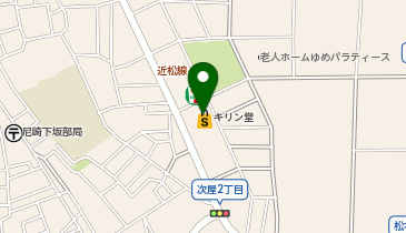 メガネの愛眼 尼崎次屋店の地図画像