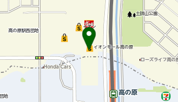 メガネの愛眼 イオンモール高の原店の地図画像