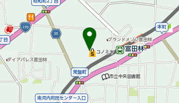 メガネの愛眼 コノミヤ富田林店の地図画像