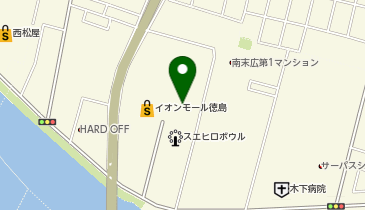メガネの愛眼 イオンモール徳島店の地図画像