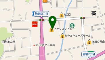 メガネの愛眼 みのおキューズモール店の地図画像