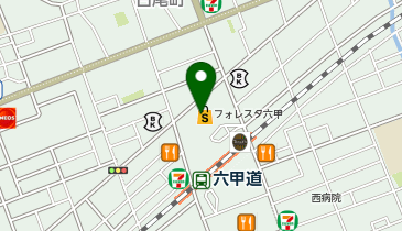 メガネの愛眼 フォレスタ六甲店の地図画像