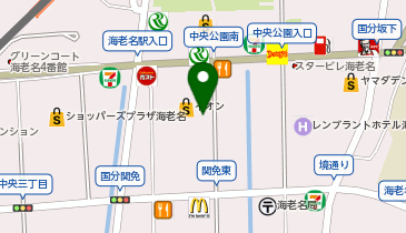 メガネの愛眼 イオン海老名店の地図画像