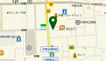 ペットショップCoo&RIKU 中野サンモール店の地図画像