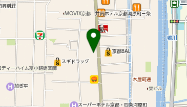 ペットショップCoo&RIKU 京都河原町店の地図画像