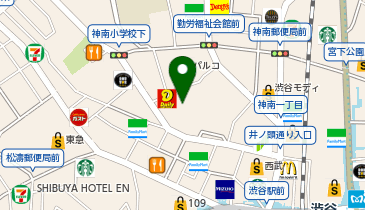 ペットショップCoo&RIKU 渋谷スペイン坂店の地図画像