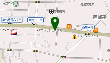 くるまやラーメン 青井店の地図画像