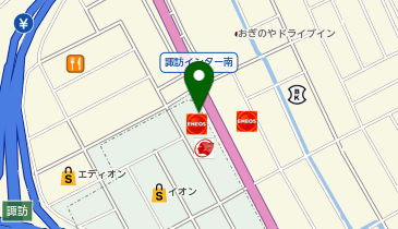 くるまやラーメン 諏訪店の地図画像