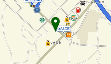 くるまやラーメン 佐久インター店の地図画像