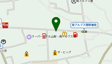 くるまやラーメン 南アルプスガーデン店の地図画像