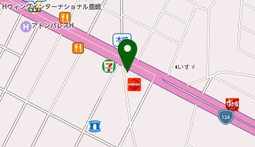 くるまやラーメン 神栖店の地図画像